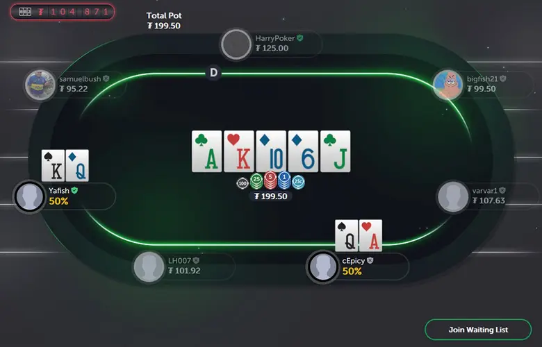 Coin Poker стол NL100