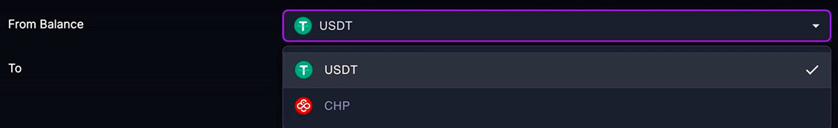 selección de la moneda al retirar en el Coin Poker (1)