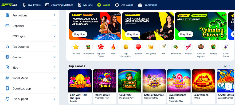 Jugabet Casino User Experience and Interface