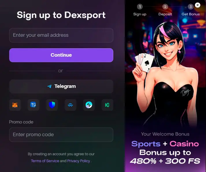 Dexsport Registration