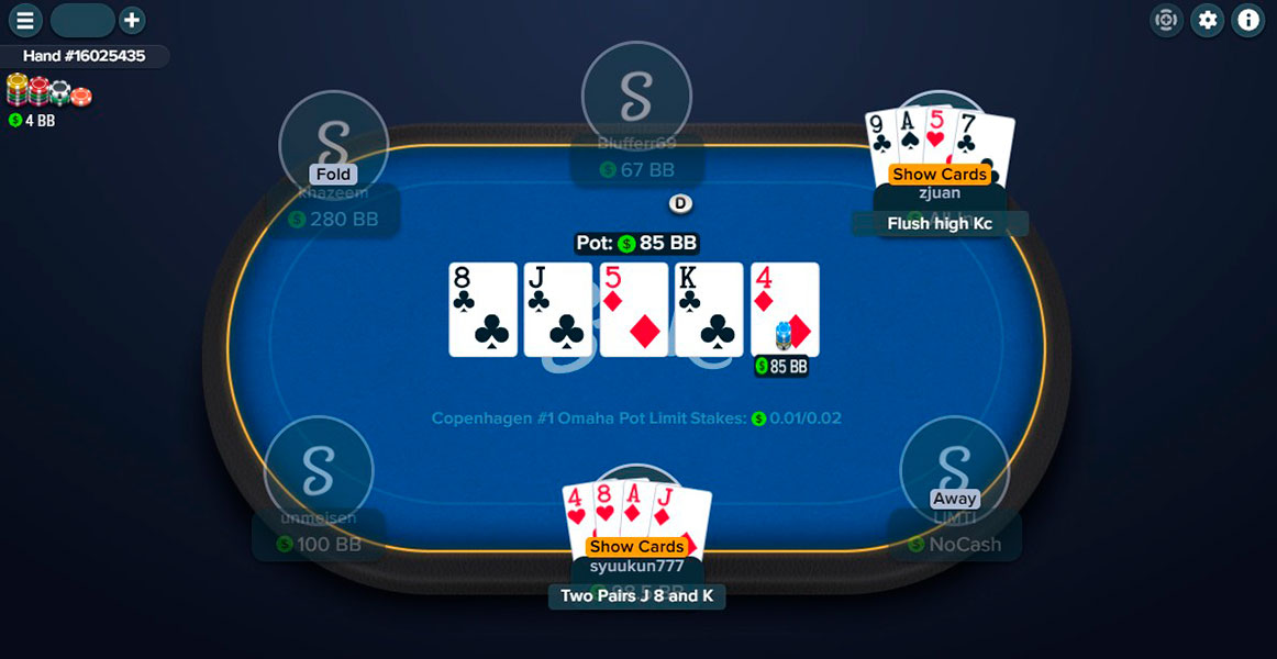 Stake Us Poker 6 Max Table Omaha