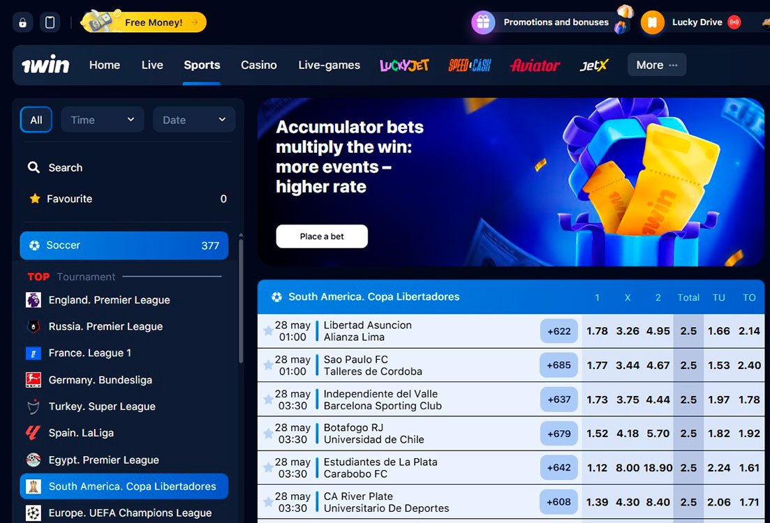 1wn Soccer Betting