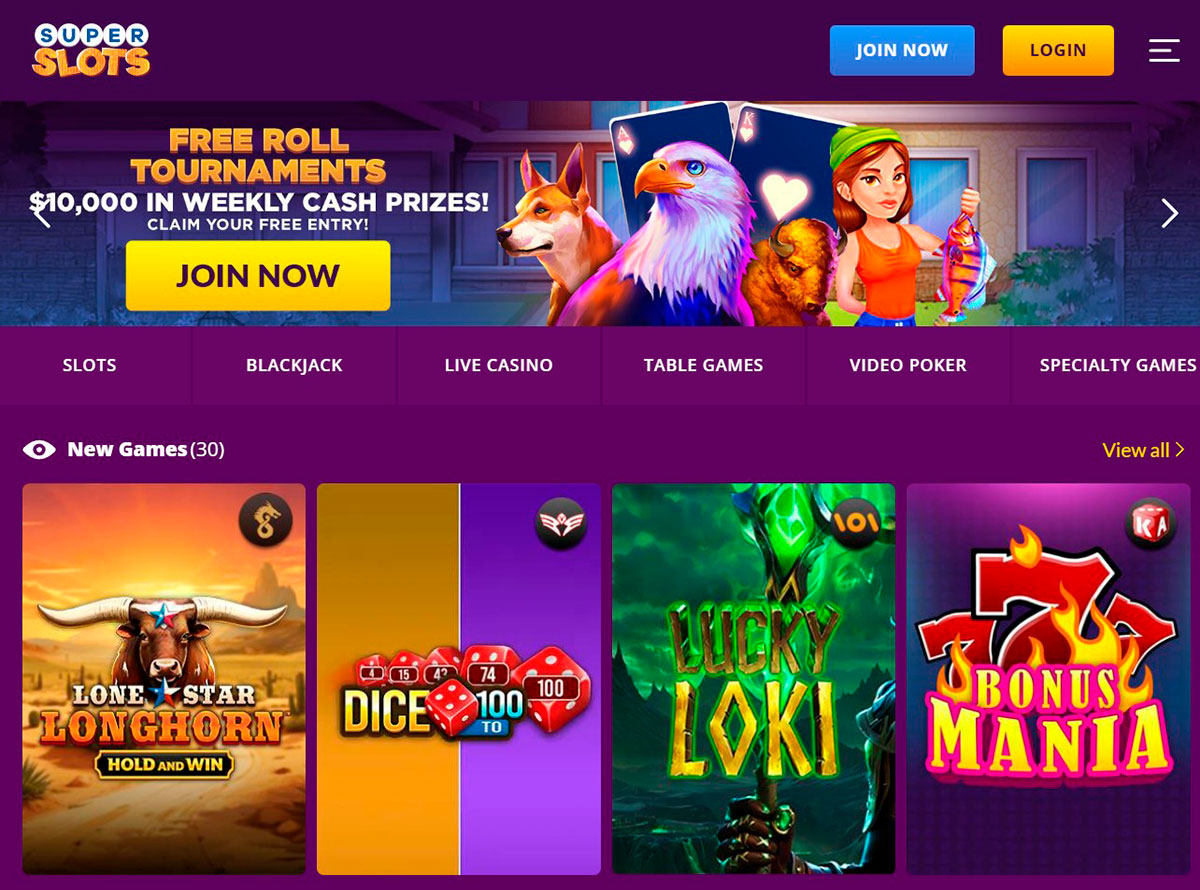 Super Slots Casino Site