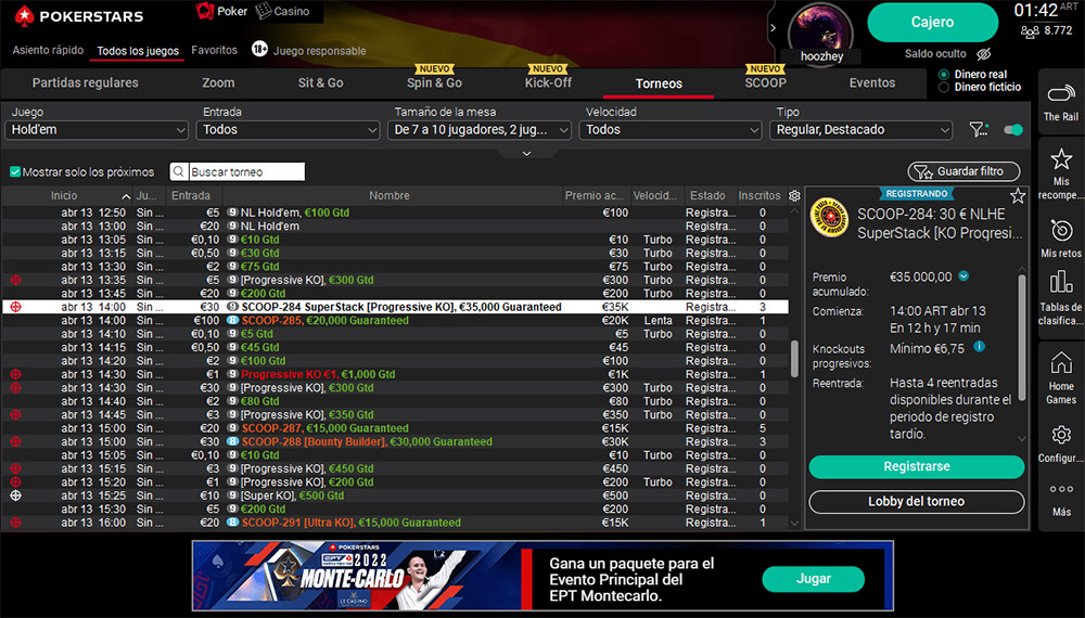 Pokerstars Es Lobby En