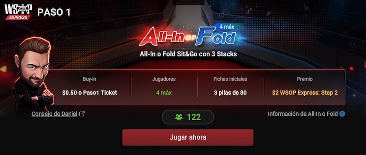 Paso 1 Wsop Express Gg Poker