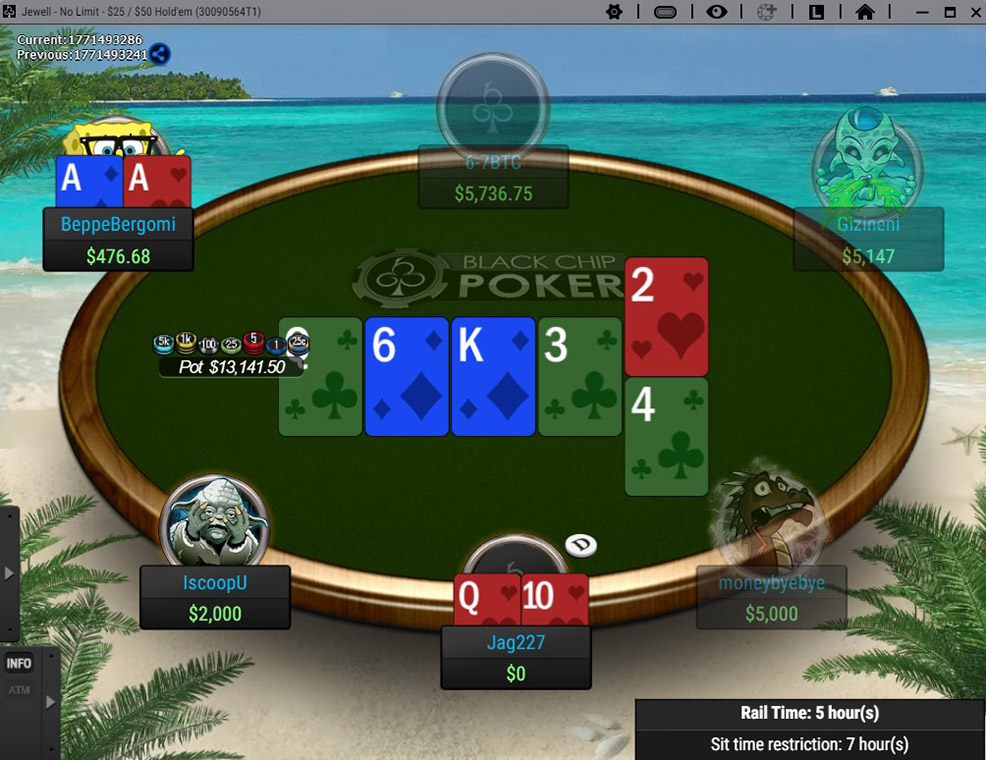 Black Chip Poker New Nlh 5 K Table