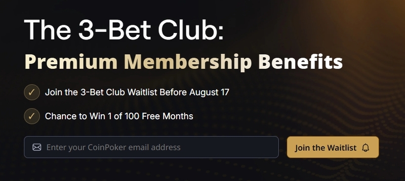 Únete al Club 3-Bet de CoinPoker